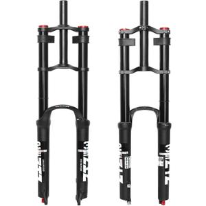 27.5" Mountain Bike Air Suspension Fork,QR 9x100mm,Max 3.0" Tires