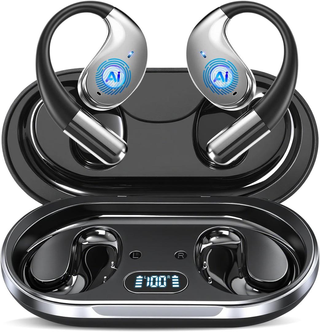 AI Translation Earbuds Real Time, 164 Language Translator Earbud 3-in-1 Bluetooth 5.4 Translator Earbuds with 6 Translation Modes, 60H Translators Headphones with APP for Travel Business, Matte Black