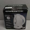 OVENTE Electric Kettle, 1.7L Fast Boiling Water Heater for Coffee or Tea, BPA Free with Water Level Gauge, Auto Shut-Off, Boil-Dry Protection, Indicator Light and Removable Filter, White KP72W