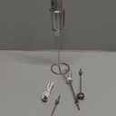 Colarlemo Milk Frother Handheld Rechargeable with Stand, Frother Wand Drink Mixer Electric Whisk for Coffee, Detachable With 3 Stainless Whisks, Hand Mixer for Lattes, Cappuccino, Matcha, Egg, Silver