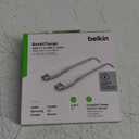 Belkin USB-C to USB-C Fast Charging Cable (1M/3.3ft) for iPhone 17, iPhone 17 Pro, iPhone 16, iPhone 16 Pro, Galaxy S25, S24, Note, Pixel, iPad Pro, Nintendo Switch 2, Carplay & More - White