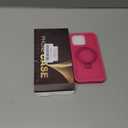 Compatible with iPhone 15 Pro Max Case with Magnetic Ring Stand [Compatible with Mag-Safe] [Built-in Screen Protector] Military-Grade Shockproof Translucent Matte Phone Case, Rose Red