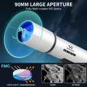 90mm Telescope for Adults High Powered, Magnification 180X