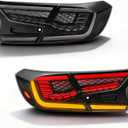 Sequential LED Tail Lights for 20182022 Honda Accord 10th Gen/Refresh,CyberScale Style, Startup Animation, Dynamic Turn Signal, Bright Brake & Reverse, Gray Lens, Plug-and-Play, Weatherproof
