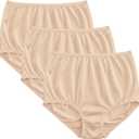 Vanity Fair womens Perfectly Yours Ravissant Tailored Nylon Brief Panty 15712 (10, Fawn Multi)