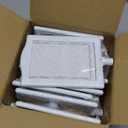 Lawei 10 PCS Double Sided Standing Picture Frames 4x6 Inch, Plastic Pedestal Photo Frame Bulk, White Vertical Picture Holder with Inserts & Base, Display Picture Frames for Wedding, Table, 5.5x3.5 inches