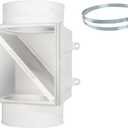 Dryer Duct Lint Trap, Extra Heat Dryer Saver,Accommodates 4" Transition Ducts,1-Pack