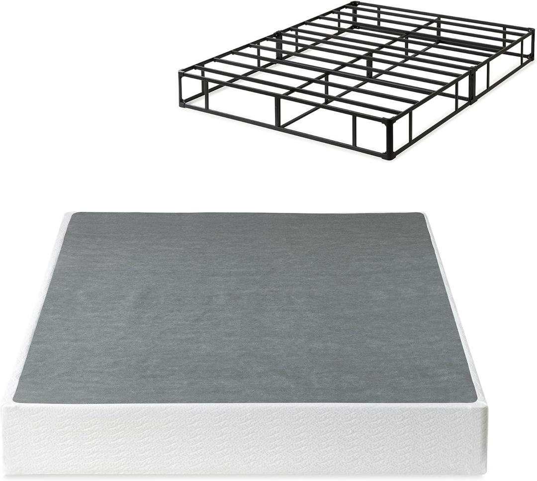 ZINUS 9 Inch Metal Smart Box Spring with Quick Assembly, Mattress Foundation, Strong Metal Frame, Easy Assembly, King