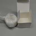 Syhood 2 Inches Wide Christmas Faux Fur Ribbon Trim Fabric Roll for Christmas Tree Decor or Wreath Bows Craft, 3 Yards Long (White)