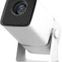 【Auto Keystone】Mini Projector PONER SAUND Portable Projector Native 1080P 300 ANSI Support 4K 180° rotation,Outdoor/Home Movie Built-in Android 13.0 OS Compatible with Smartphone PC DVD PS3 PS4