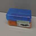 Mr. Pen- Clear Pencil Boxes, 2 Pack, Orange/Blue, Snap-Tight Lid, Plastic Pencil Box Organizer, 7.9"x4.5"x2.4"