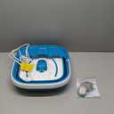 Homedics Smart Space Bubble Mate Collapsible Foot Spa, Heat-Maintaining, Bubble Massage with Pumice Stone and Splash Guard