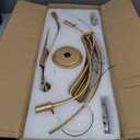 9-Light Gold Light Fixture Vintage Candle Chandelier Lighting Brass Dining Room Chandelier Over Table for Living Room Foyer Kitchen Island Bedroom, 28.54in, E12