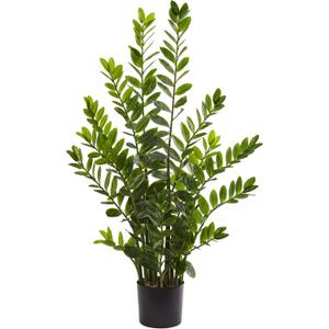 Nearly Natural 4’ Zamioculcas Artificial Silk Plants, Green