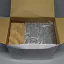 Sabary 50 Pcs Paper Baking Loaf Pan with Lids Disposable Paper Pans Mold for Christmas Winter Birthday Cake Bread Bakery Holiday Gifts(5.91 x 2.48 x 1.94 Inches)