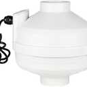 MIDCVFRUN 3 inch Radon Fan, 2 speed 240/170CFM Radon Mitigation System Quickly Mitigate Radon Quiet and Energy Efficient IP67 Waterproof Indoor Outdoor Installation