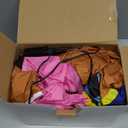 Shappy 5 ft Inflatable Tiki Flamingo Surfboard Luau Hawaiian Party Decorations Summer Inflatables Outdoor LED Lighted Tiki Blow up Beach Tropical Pool Surfing Yard Party Supplies Favors(Flamingo)