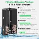 hygger Aquarium Sponge Filter 8-20 Gallon Small Fish Tank Filter for Turtle Breeding Fry Shrimp Snails Betta Air-Powered Filter with Reusable Biochemical Ball Spare Sponge Foam Filter