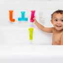 Boon Pipes Toddler Bath Toys - Interactive Toddler Sensory Toys - Suction Bath Toys for Hand Eye Coordination and Fine Motor Skills - Multicolored - 5 Count- Ages 12 Months and Up (Blue)