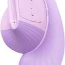 SANWA Wireless Ergonomic Mouse for Large Hands, Silent Click Vertical Mice with Removable Wrist Rest, 1000-4000 DPI, 3-Device (2.4G + 2 Bluetooth 5.4), Compatible with Mac, Windows, Laptop, PC, Purple