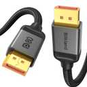 Silkland 80Gbps DisplayPort Cable 2.1 10FT/3M, [16K@60Hz, 8K@240Hz, 4K@540Hz 360Hz 240Hz] DP 2.1 Cable 16K, DP80 HDR DSC Display Port Cord Compatible FreeSync G-Sync Gaming Monitor 5090 7900XTX