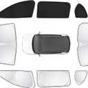 8pcs Car Window Shades for Hyundai Santa Fe 2024 2025 2026 Accessories,Windshield Side Rear Full Sunshade,Sun Visor UV Blocking, Privacy Protection and Blackout for Camping Outdoor
