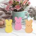 4" X 4" Funny Easter Bunny Decor Desk Decor - Orange Bunny - Easter Decorations For Home, Wooden Bunny Fireplace Decoration, Suitable For Farmhouses, Homes, And Party Decorations & Supplies - B09