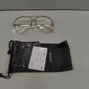 livho Vintage Aviator Blue Light Blocking Glasses, Fashion Oversized Frames for Eye Strain Relief, Unisex Design