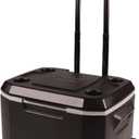 Coleman Xtreme 50qt Wheeled Cooler, Extra-Walled Insulation Keeps Ice up to 5 Days, Portable Rolling Hard Chiller (Black)