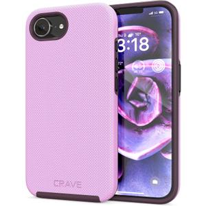 Crave for iPhone 17e Case and iPhone 16e Case, Shockproof Protection Dual Layer Case for iPhone 17e, iPhone 16e (6.1 inch) - Lilac