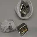 Alise Tile Display Wall Hanger Fastenerr,Stainless Steel Wall Mount Tile Brackets Hook Heavy Duty Tile Hanger for Mirrors,Picture Frame,Ceramic Wall Display,Fit 20mm Thick,Pack of 8,Brushed