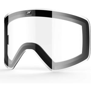 ZIONOR Ski Goggles Lens, X11 100% OTG Snow Goggles Detachable Lens for Men Women Adult (A2-clearlens Vlt86%)