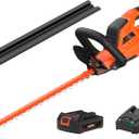 SOYUS Hedge Trimmer Cordless, 20V Electric Hedge Trimmers with 22 Inch Dual Action Blades and 3/4" Cutting Capacity, 2.0Ah Battery and Fast Charger Included