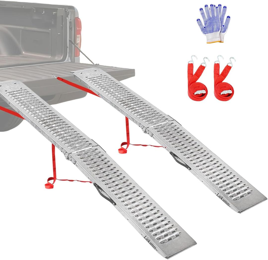 LIEKUMM 67" ATV Ramps 2-Pack, 1000 lbs Loading Ramps for Pickup Trucks