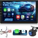4G+64G Car Radio for Mazda CX-9 CX9 CX 9 2006-2015 - Wireless Carplay & Android Auto - 10 Inch Touchscreen Radio with Android Auto, 32 EQ DSP, WiFi, GPS, SWC + AHD Backup Camera