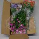 BLEUM CADE Artificial Flowers for Outdoors, 12 Bundles Fake Flowers Outdoor, UV Resistant Artificial Plants for Decoration, Faux Flowers for Outside Garden Porch Patio Decor
