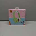 Icon Headphones. Comfortable Padding. High-Quality Sound. Cute Icon Feature. Green