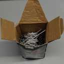 200 Pack Landscape Staples 4 Inch 12 Gauge Garden Stakes Galvanized Garden Staples Ground Pins Anti-Rust Ground Stakes for Weed Barrier, Irrigation Tubing, Yard Lawn, Landscape Fabric