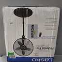 Lasko Oscillating Pedestal Fan, Adjustable Height, Timer, Remote Control, 4 Speeds, Floor Fans for Home Bedroom, Living Room, and Home Office, 20", Black, S20620, 56.9 in. High
