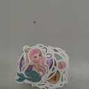 50Pcs Mermaid Sticker, Cute Marine Organism Stickers for Kids Teens Adults, Vinyl Cartoon Pink Animals Decals Kawaii Sticker for Decor Water Bottles Laptops Guitar Scrapbook (Mermaid)