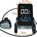 Ebike LCD Display Meter YL81F 36V 48V Electric Bicycle Speed Control Panel with Waterproof 5-pin Connector Ebike Speedometer