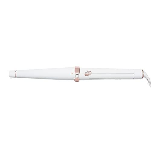 T3 SinglePass Wave Professional Curling Wand Custom Blend Ceramic Long Barrel Curling and Wave Iron with Adjustable Heat Settings for Shiny Smooth Curls and Waves