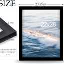 22x28 Poster Frame, Black 22 x 28 Frame for Horizontal or Vertical Wall Mounting, 1 Pack