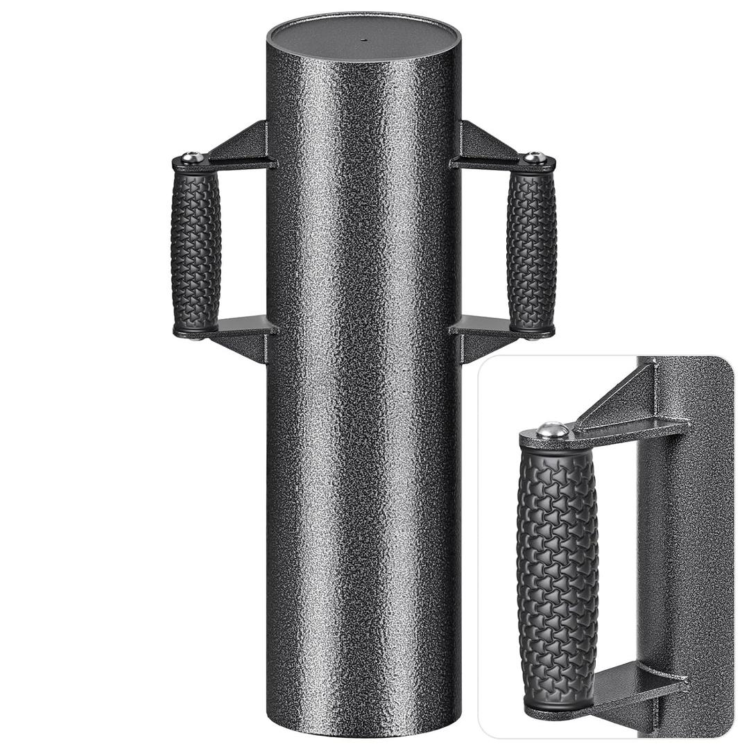 Enhance Fence Post Driver with Anti-Slip Handles T Post Driver, Heavy Duty Steel Post Driver Pounder Hammer for Metal Fence Posts, T Posts, U-Channels (6''DIA-23''L-24LB)