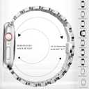 Compatible with Apple Watch Band 41mm 40mm 38mm 45mm 44mm 42mm Women,Cute Stainless Steel Metal iWatch Band for iWatch Series 9/SE/SE2/8/7/6/5/4/3/2/1,Pretty Shiny Look