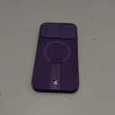 SURITCH for iPhone 15 Pro Max Case with Magnetic Camera Slide Cover and Adjustable Kickstand, Compatible with MagSafe, Shockproof Bumper Case Slim Protective Cover 6.7 Inch, Dark Purple