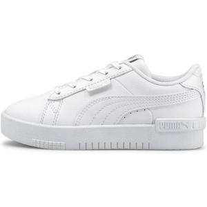 PUMA Kids Girls Jada Lace Up Sneakers Shoes Casual - White (5.5 Big Kid)