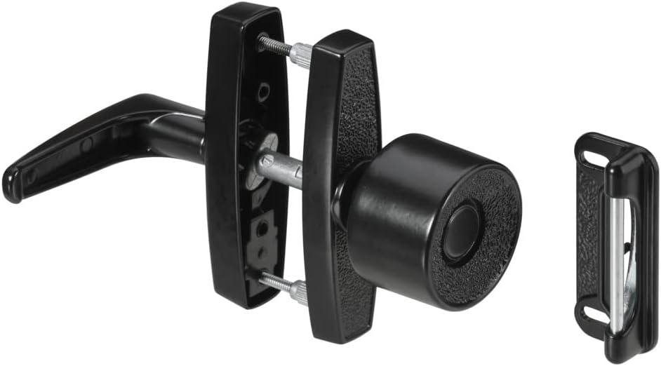 National Hardware N178-798 V1307 Knob Latch in Black, 1-1/2,1-3/4,3"