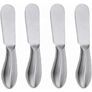 4 Pcs Butter Knife Set Butter Knives Spreader Stainless Steel Cheese Butter Spreader Knives Small Cheese Knife Set
