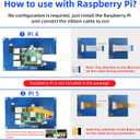 7 Inch Touchscreen MIPI DSI Display Compatible with Raspberry Pi 5/4/3/B+/A+, 800x480 Pixel Capacitive Screen, Driver-Free DSI Port